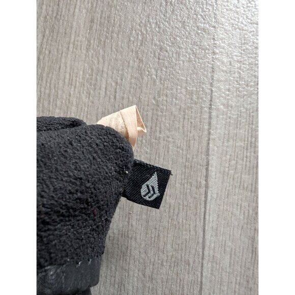 Vintage Black Leather Gloves 7.5 Unisex Style 8517 Fleece Lined - Picture 4 of 4